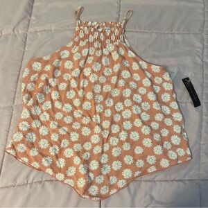 Women’s Small Orange flower blouse